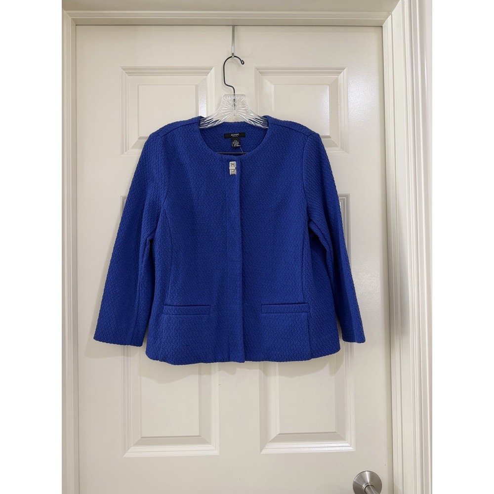 alfani women blue blazer size PM NEW WITH TAG